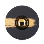 Тарелка «Сфера»; керамика; D=21, 5см; черный, золотой