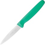 Нож для фигурной нарезки; сталь, пластик; L=80, B=16мм; зелен., металлич.