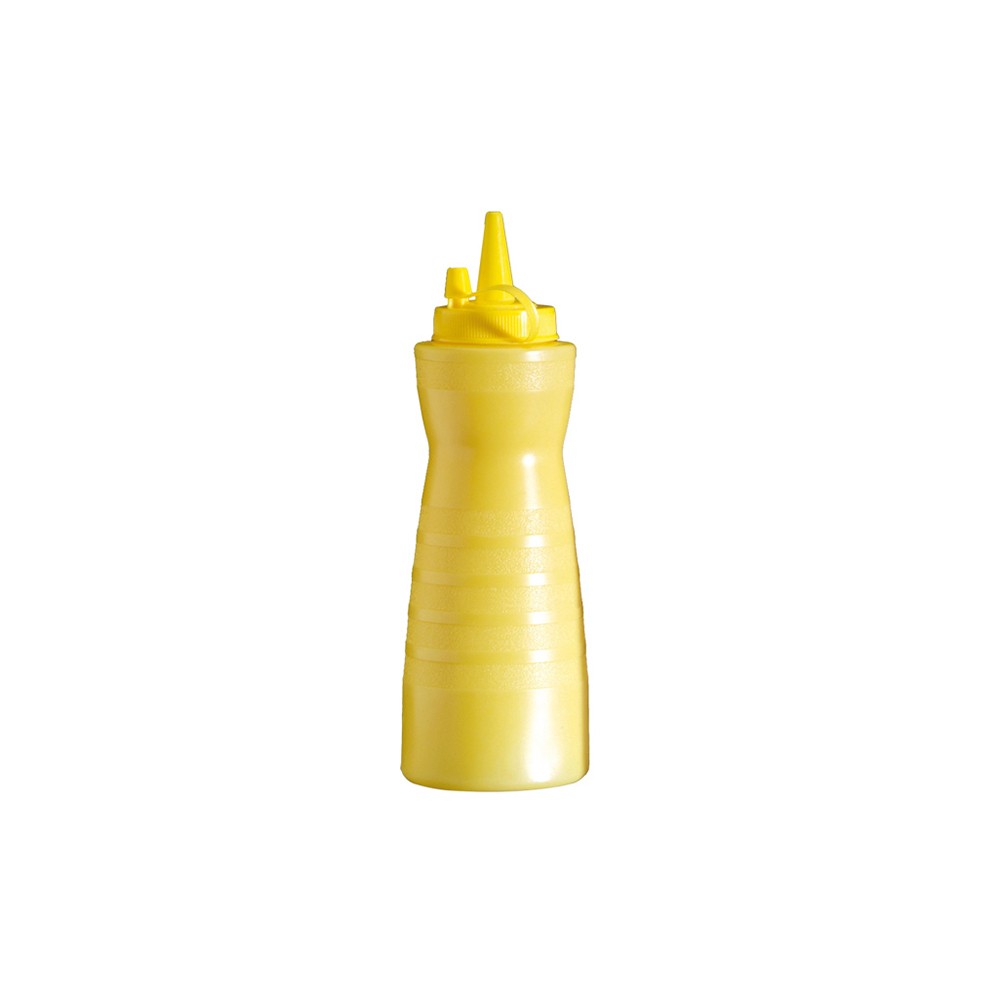 Емкость для соусов; пластик; 350мл; D=6, H=20см; желт.