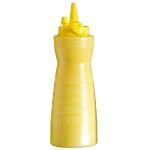 Емкость для соусов; пластик; 350мл; D=6, H=20см; желт.