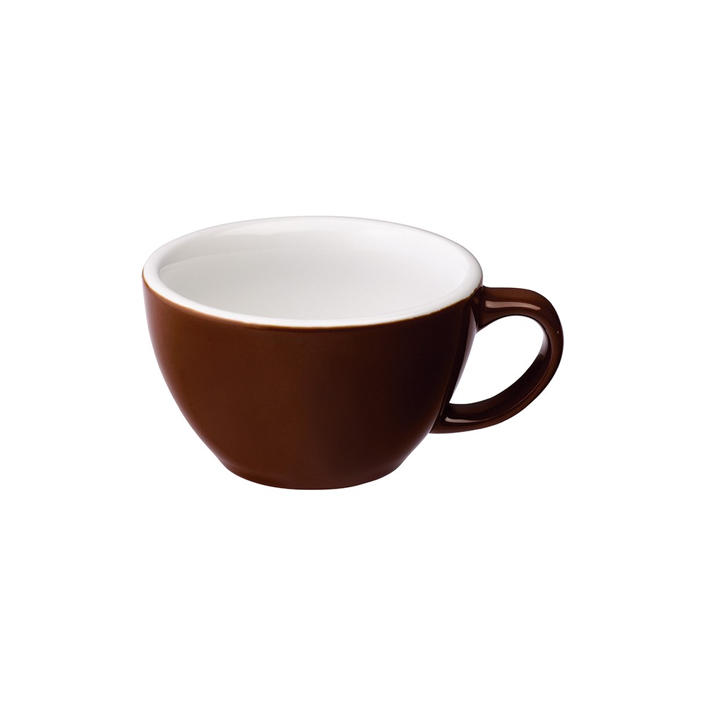 Чашка чайная «Эгг»; фарфор; 300мл; коричнев.