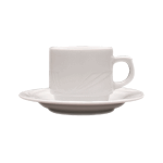 Чашка кофейная «Аркадия»; фарфор; 100мл; D=60, H=55, B=85мм; белый