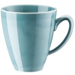 Чашка чайная «Меш Аква»; фарфор; голуб.