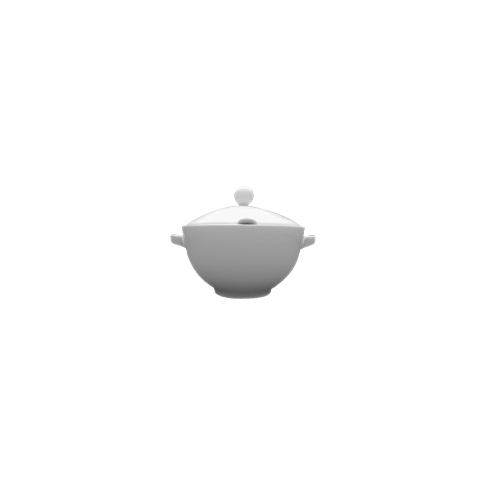 Крышка для супницы «Кашуб-хел»; фарфор; D=24, H=9см; белый