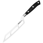 Нож для сыра «Ривьера»; сталь нерж., полиоксиметилен; L=288/145, B=32мм; черный, металлич.