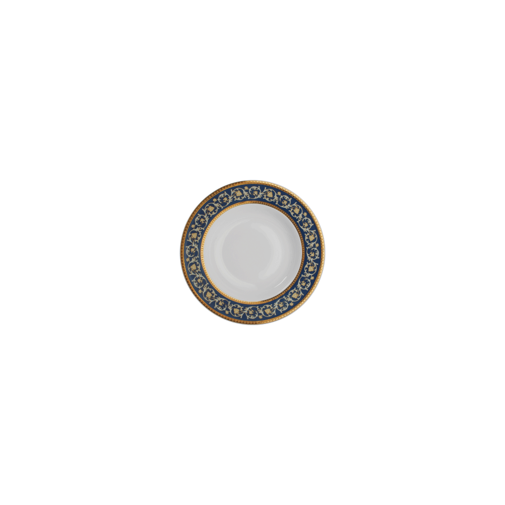 Тарелка глубокая «Рома»; фарфор; D=22, H=4см; белый