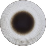Тарелка «Свелл»; керамика; D=310, H=34мм; коричнев.