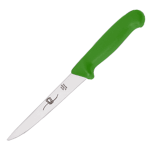 Нож обвалочный; сталь, пластик; L=130, B=45мм; зелен., металлич.