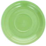 Блюдце «Колорс»; фарфор; D=15см; зелен.