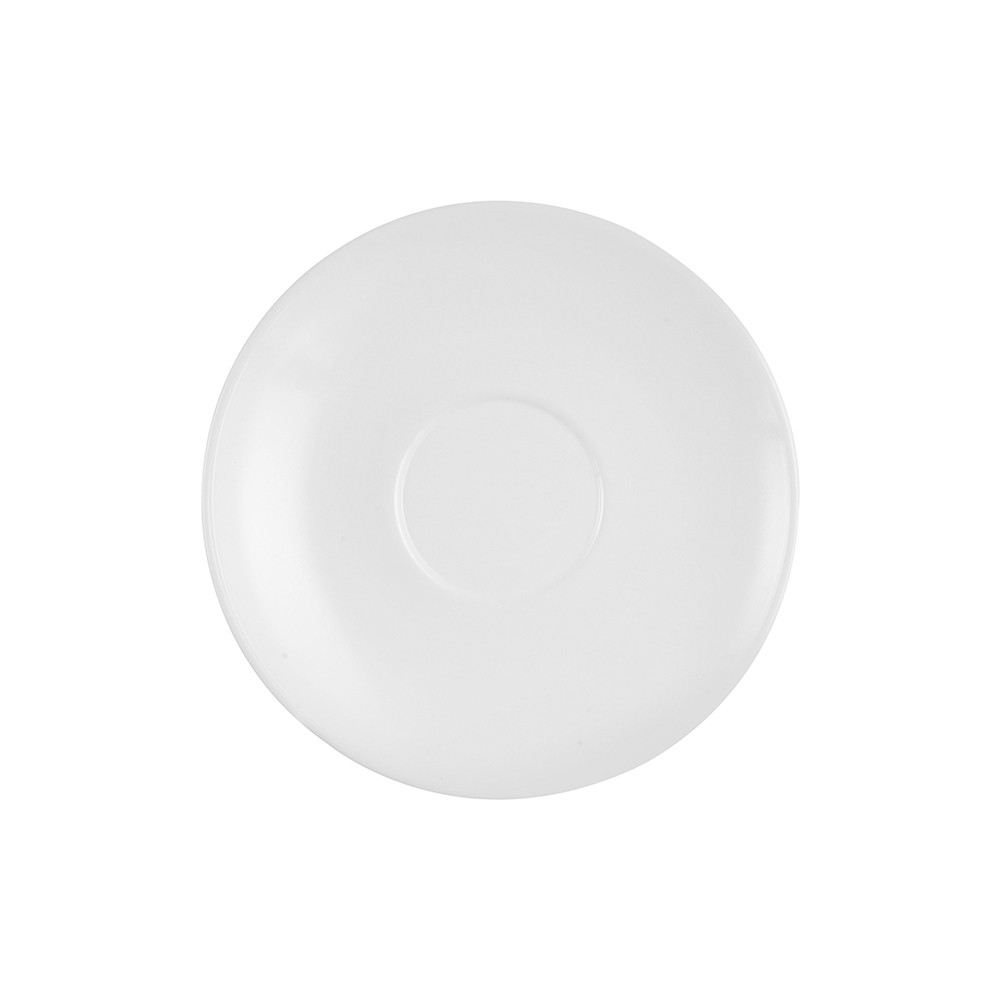 Блюдце «Ресторан»; стекло; D=140, H=15мм; белый