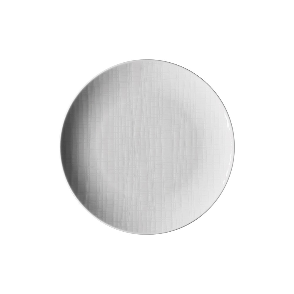 Тарелка мелкая; фарфор; D=21см; белый
