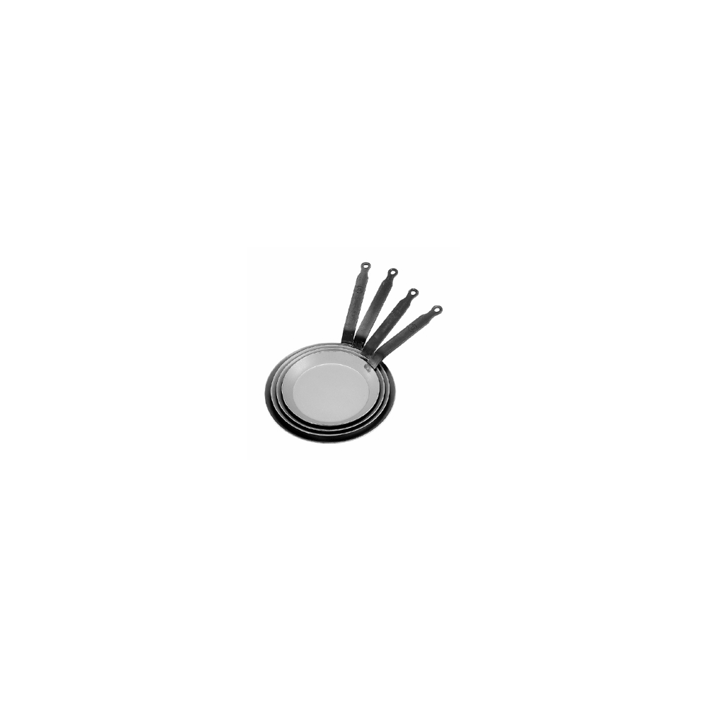 Сковорода для блинов; белая сталь; D=160, H=15, L=320мм; металлич.