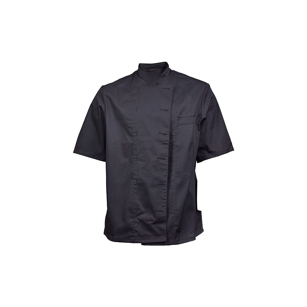 Куртка поварская разм. L б/пуклей; полиэстер, хлопок; черный