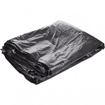 Мешки для мусора 43мкм[50шт]; полиэтилен; 200л; B=25см; черный