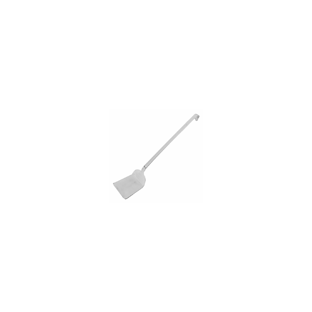 Лопатка кухонная; сталь нерж.; L=43/9, B=10см; металлич.