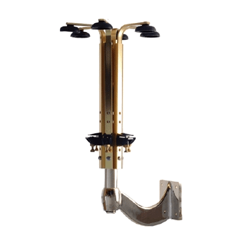 Вращ. струб-на б/дозат. на 6 бутыл.; алюмин., пластик; L=46, 5, B=28см; золотой, черный