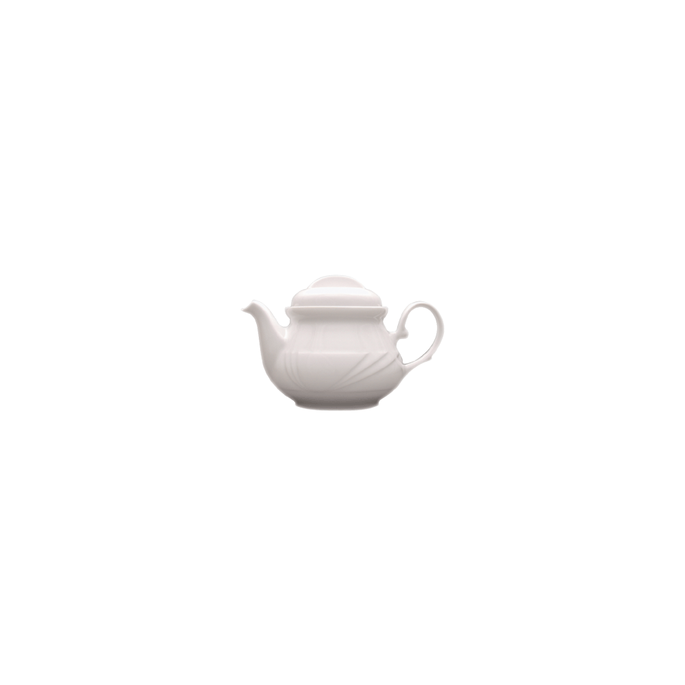 Чайник с крышкой «Аркадия»; фарфор; 0, 6л; D=98, H=125, L=200, B=140мм; белый
