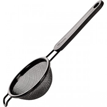 Сито с пласт. ручкой; антиприг.покр.; D=70, H=30, L=185мм; черный