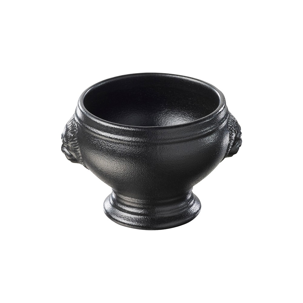 Чашка бульонная «Лион»; керамика; 450мл; D=125, H=96мм; черный