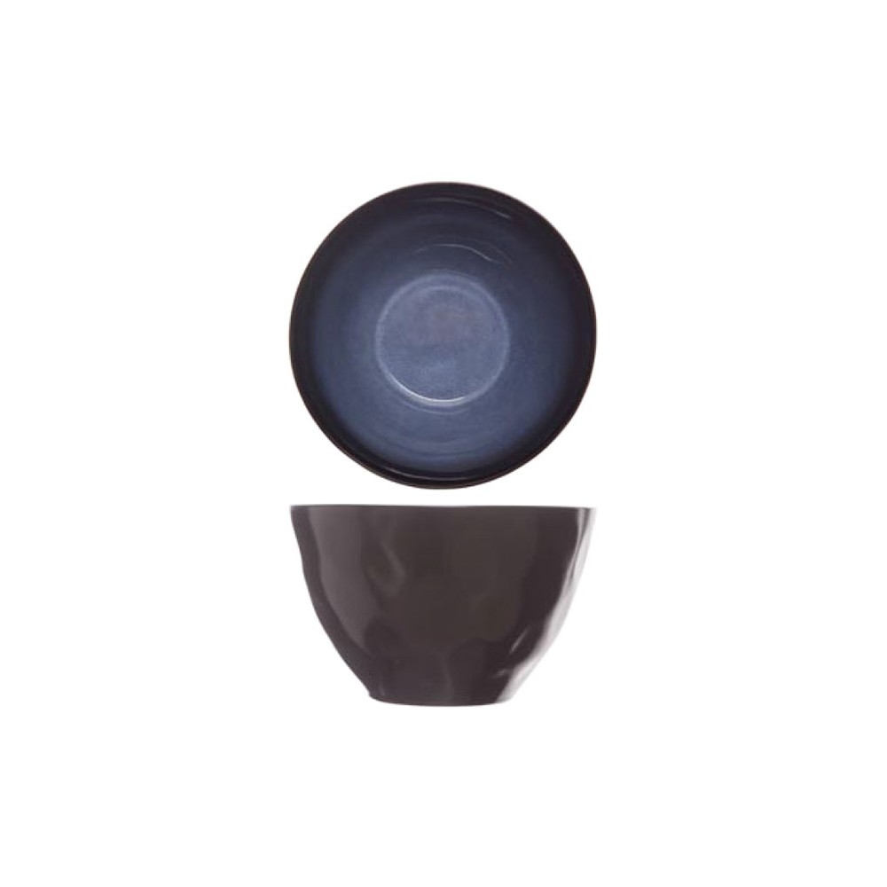 Салатник; керамика; D=155, H=95мм; синий, черный