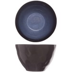 Салатник; керамика; D=155, H=95мм; синий, черный