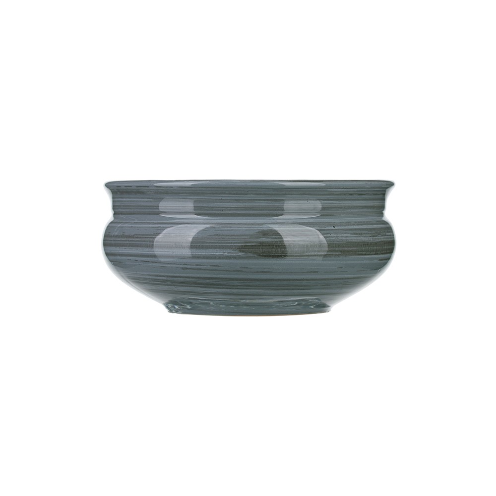Тарелка глубокая «Пинки»; керамика; 0, 8л; D=16см; серый