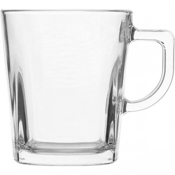 Кружка; стекло; 270мл; D=80, H=92мм; прозр.