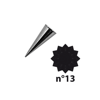 Насадка кондитерская «12-конечная звезда»; сталь нерж.