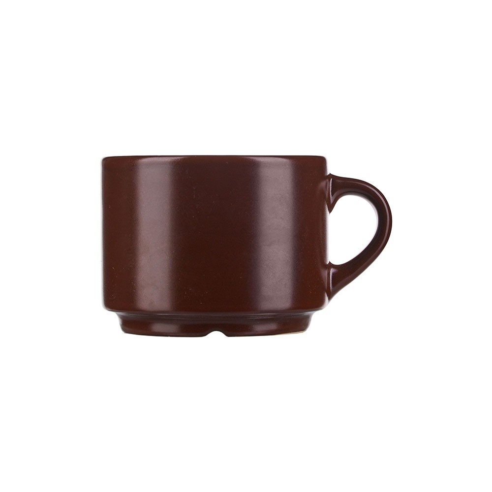 Чашка чайная «Шоколад»; фарфор; 200мл; D=8, H=6см; шоколад.