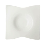 Тарелка для пасты «Одас»; фарфор; H=60, L=275, B=275мм; белый