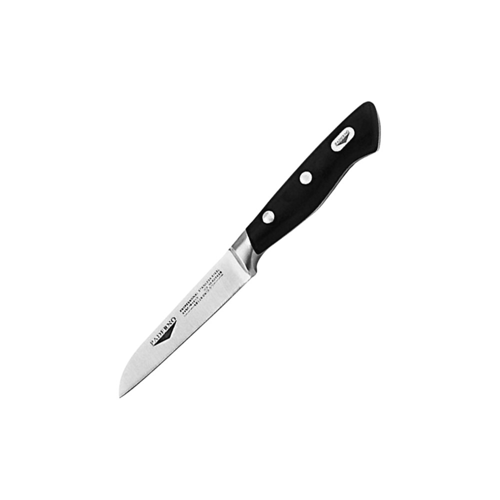 Нож для чистки овощей; сталь нерж.; L=90, B=194мм; черный, металлич.