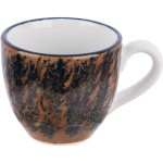 Чашка для эспрессо с декором «Аида»; фарфор; 80мл; коричнев.