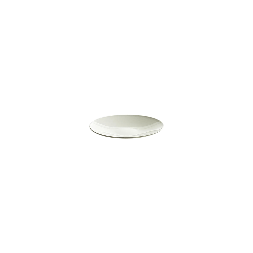 Тарелка «Ленс»; фарфор; D=210, H=27мм; белый