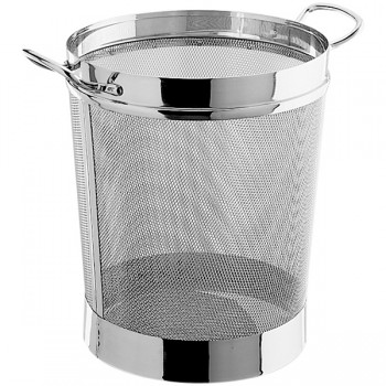 Дуршлаг; сталь нерж.; D=30, H=34см; металлич.