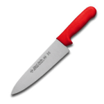 Нож поварской; сталь нерж., полипроп.; L=345/205, B=50мм; красный, металлич.