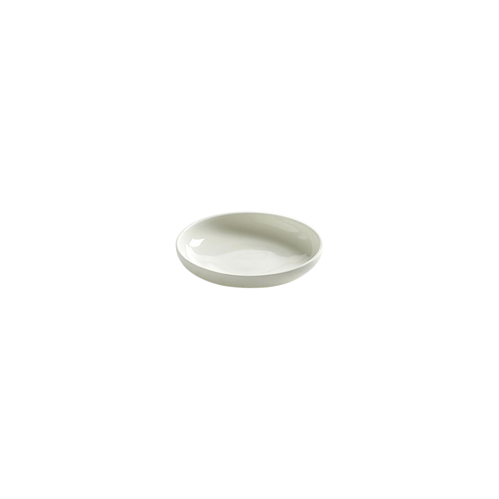 Тарелочка для масла «Бэйс»; фарфор; D=80, H=15мм; белый, матовый