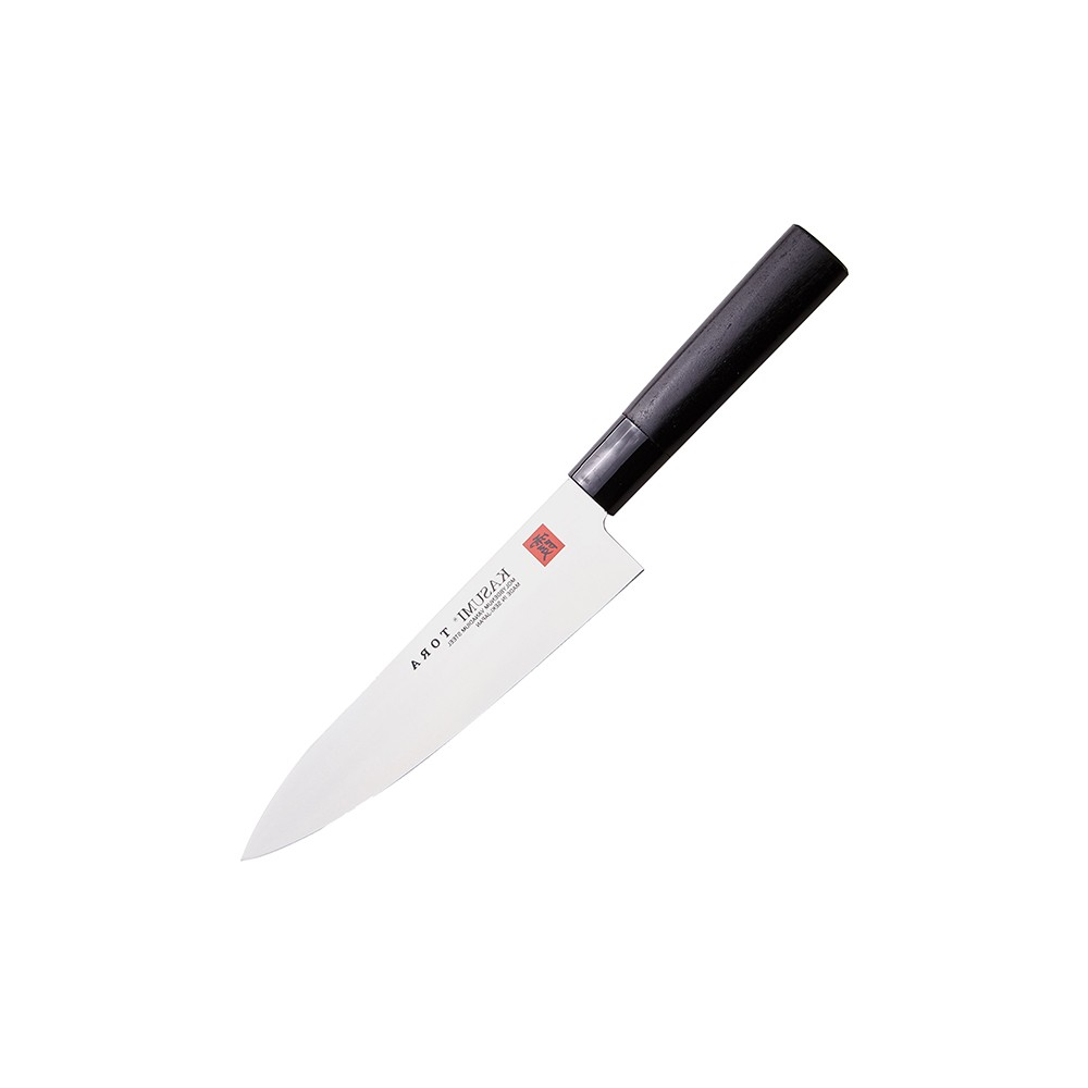 Нож кухонный «Шеф»; сталь нерж., дерево; L=160/305, B=40мм; металлич., черный