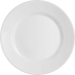 Тарелка «Ресторан»; стекло; D=255, H=20мм; белый