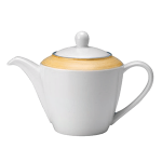 Чайник «Рио Йеллоу»; фарфор; 310мл; белый, желт.