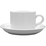 Чашка чайная «Америка»; фарфор; 220мл; D=83, H=63, B=83мм; белый