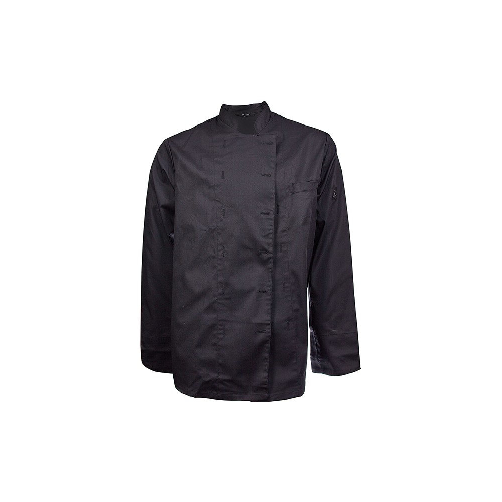 Куртка поварская р. M б/пуклей; хлопок, полиэстер; черный
