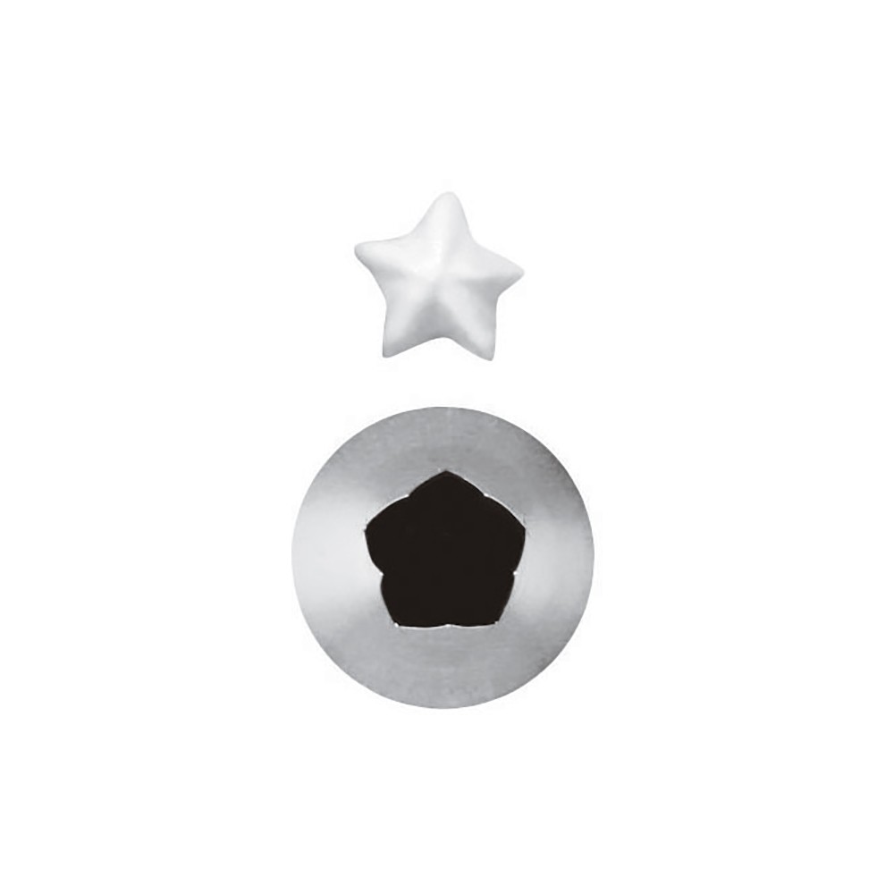 Насадка кондитерская «5-конечная звезда»[6шт]; сталь нерж.; D=11мм