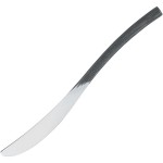 Нож десертный; сталь нерж.; L=21, 5см; металлич., черный
