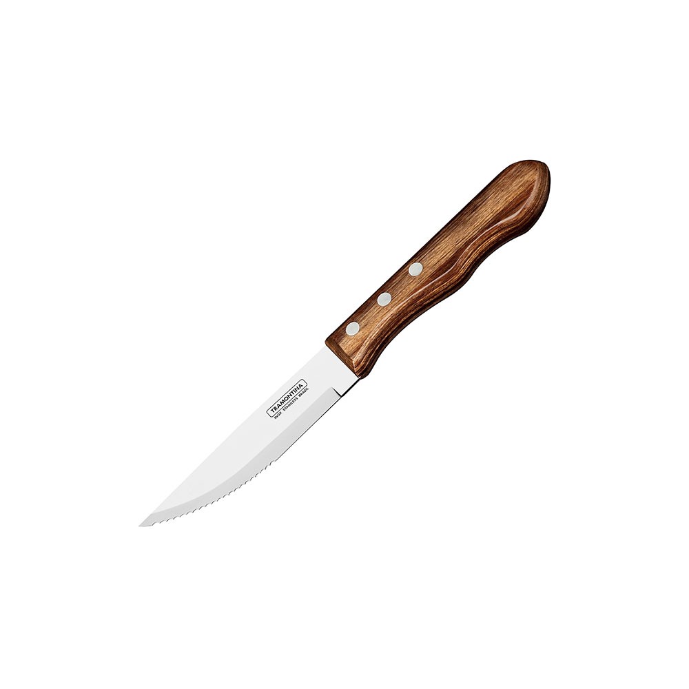 Нож для бифштекса «Джамбо»; металл, дерево; L=250/125, B=10мм