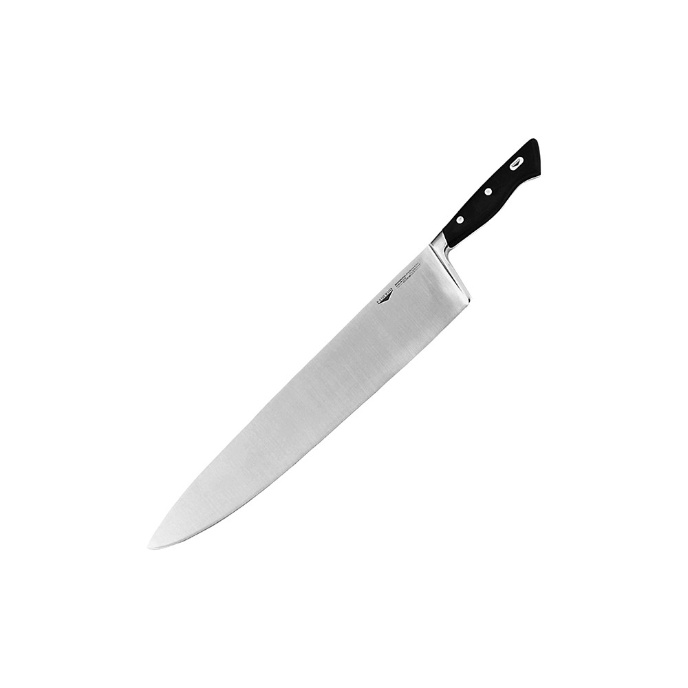 Нож поварской; сталь; L=36см; черный, металлич.