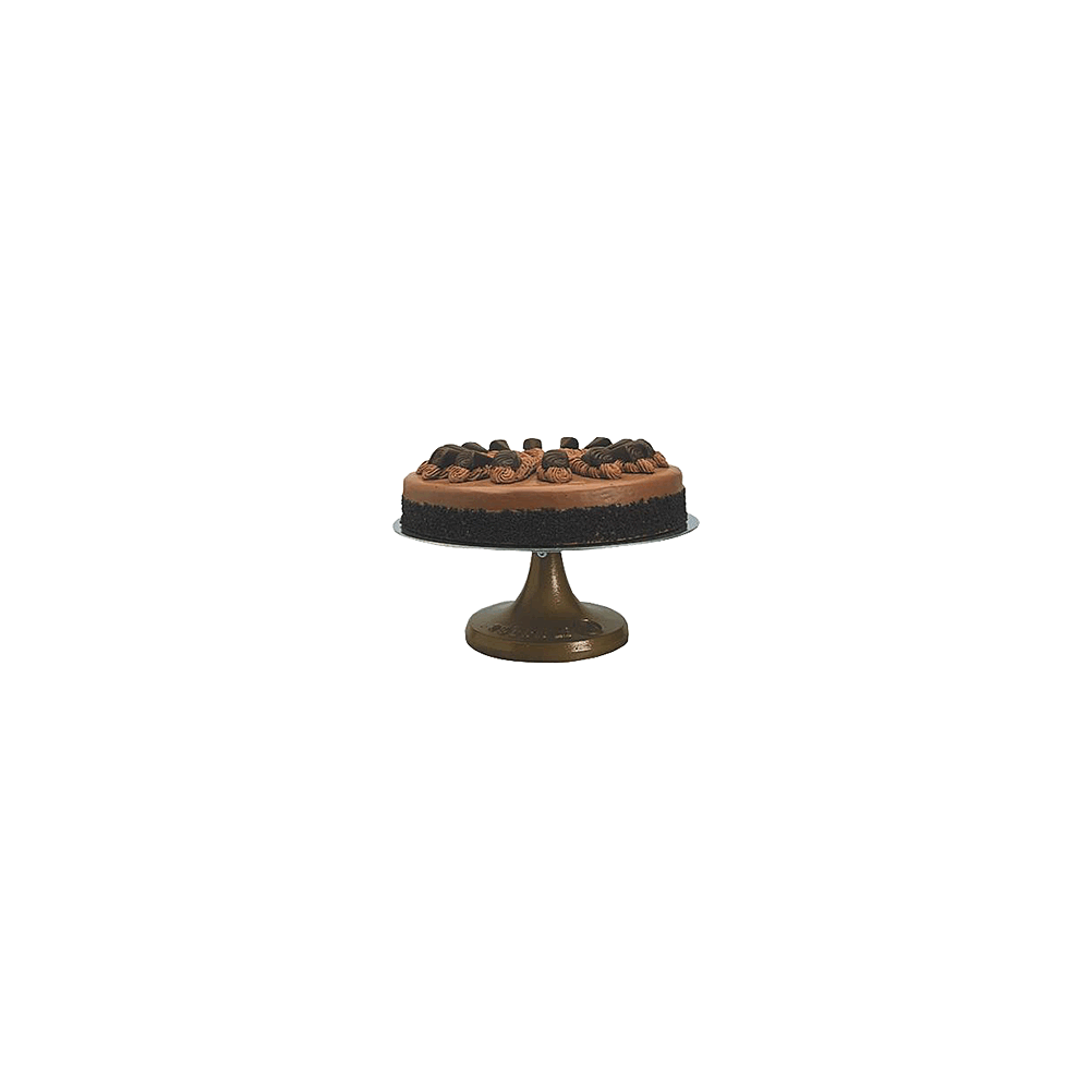 Подставка для торта вращающаяся; D=30, 5, H=12, 5см; бронз.