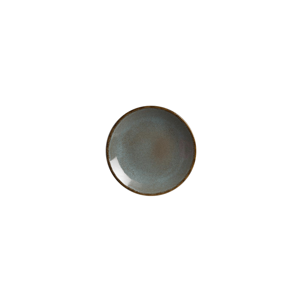 Тарелка мелкая «Анфора Алма»; фарфор; D=23см; голуб.