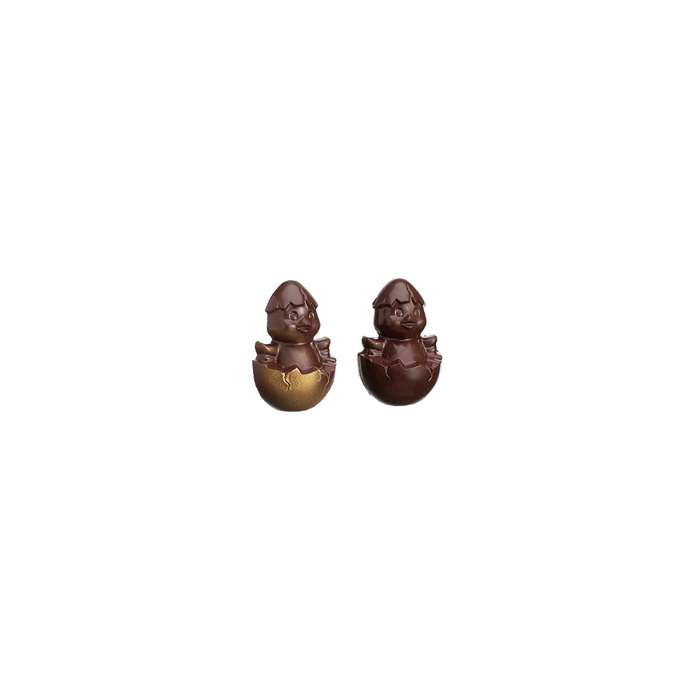 Форма для шоколада «Два цыпленка»[4шт]; пластик