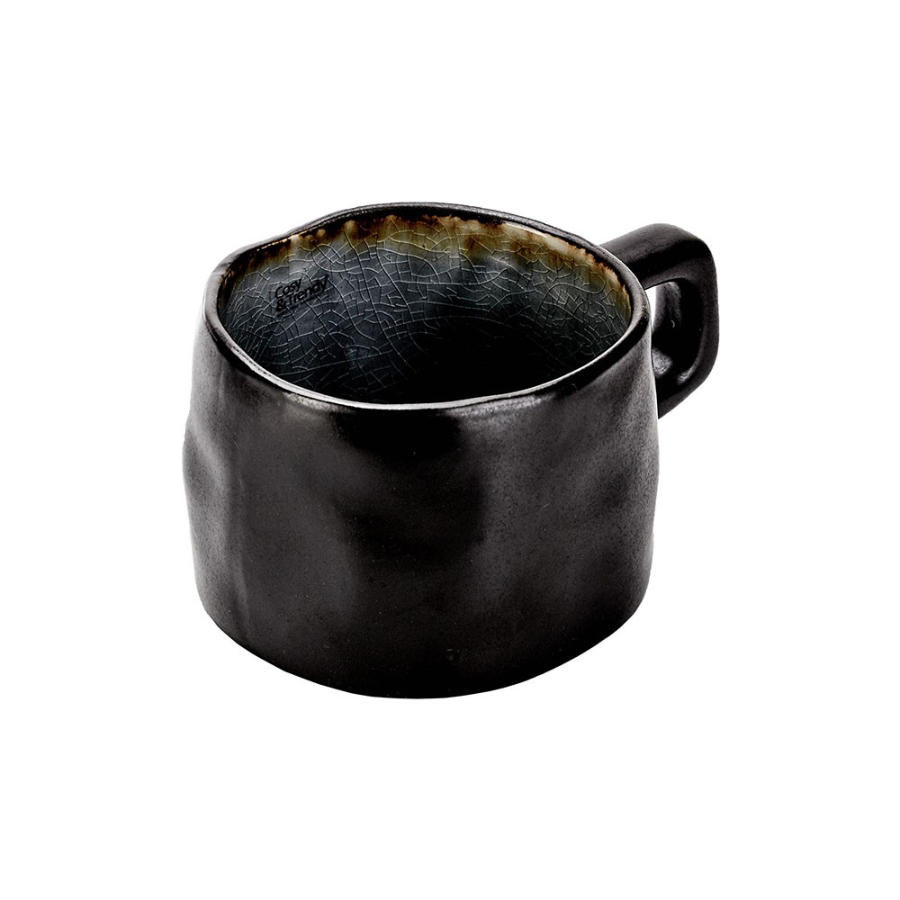Чашка чайная «Лагуна Блю-Грэй»; керамика; 230мл; серо-голуб.