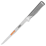 Нож для филе «Глобал»; сталь нерж.; L=21см; металлич.